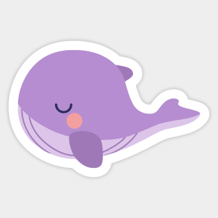 Tinytan plush whale cartoon Sticker